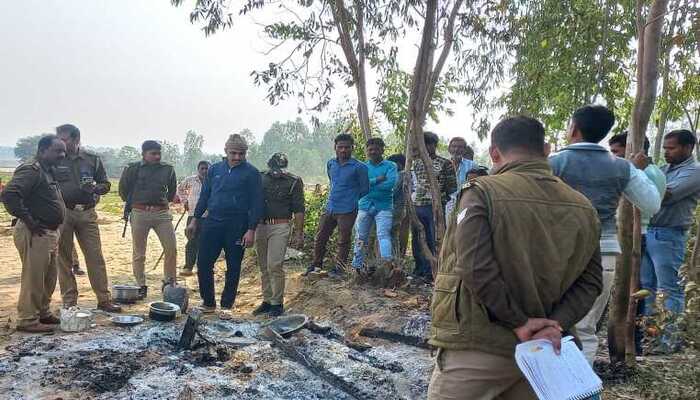 सीतापुर: किसान के फार्म पर काम करने वाला मजदूर झोपड़ी सहित जिंदा जला, जांच शुरू