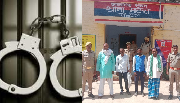 बहराइच: पुलिस के हत्थे चढ़े मारपीट कर लूट करने वाले चार आरोपी, गिरफ्तार