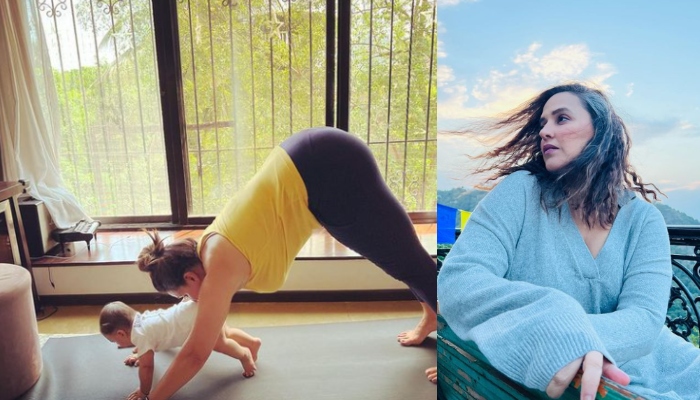 नेहा धूपिया ने बेटे के साथ YOGA करते हुए शेयर किए PHOTOS,  फैंस के साथ स्टार्स भी कर रहे COMMENTS