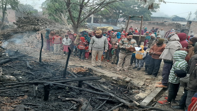 बिजनौरः पशुशाला स्वामी और पांच पशुओं की आग में जल कर मौत