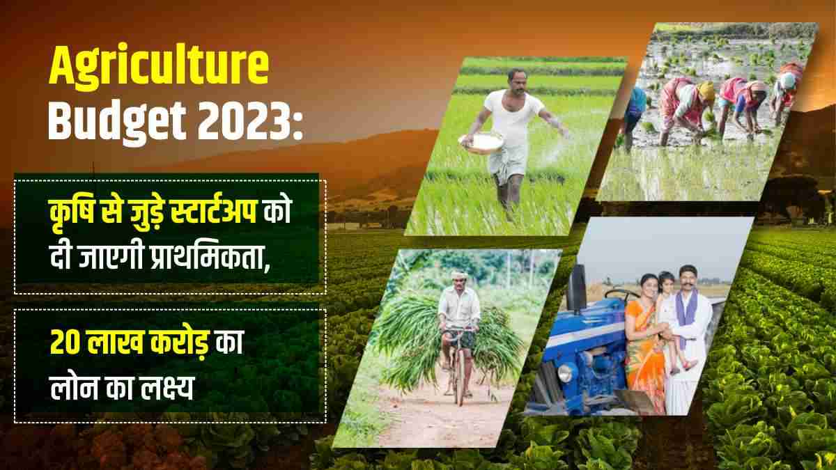 सरकार ने 2023-24 के लिए कृषि ऋण लक्ष्य 11 प्रतिशत बढ़ाकर किया 20 लाख करोड़ रुपये 