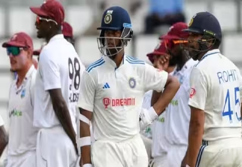  IND vs WI : रोहित शर्मा-यशस्वी जायसवाल की दोहरी शतकीय साझेदारी, भारत को 162 रनों की लीड 