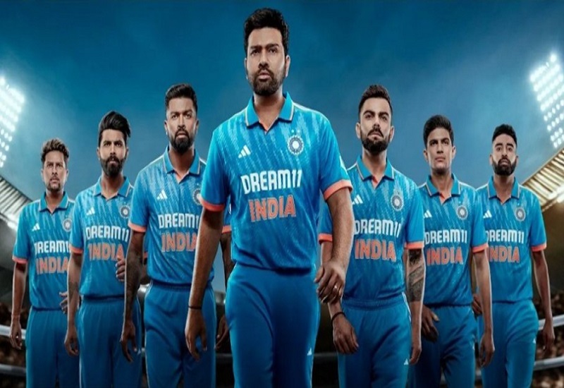 Cricket World Cup 2023 : विश्व कप के लिए भारतीय टीम की नई जर्सी लॉन्च, हुए ये बदलाव...देखिए VIDEO