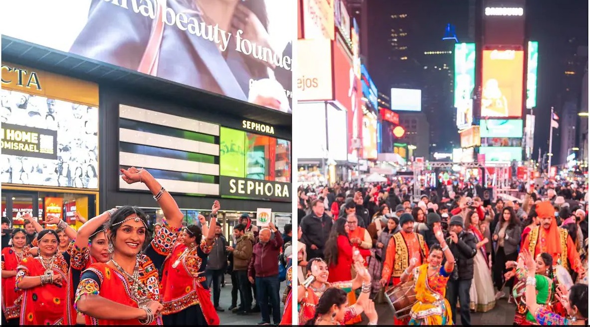 Times Square Garba 1