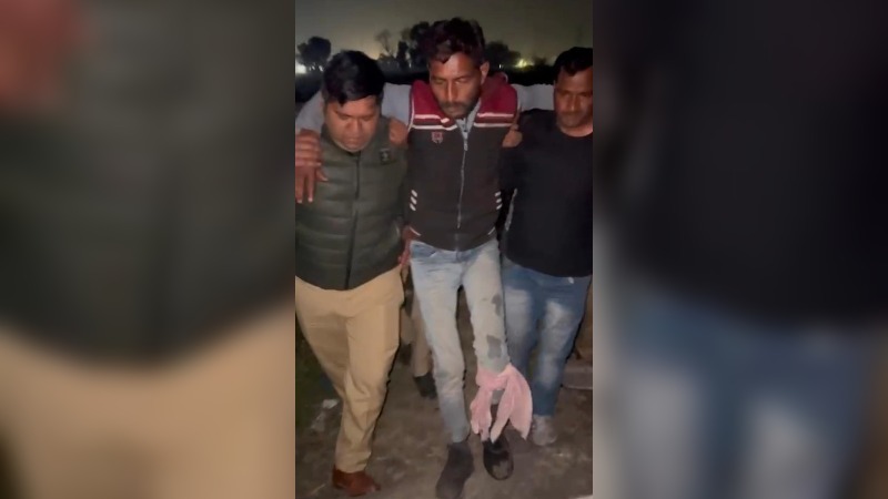 Kanpur: पुलिस-बदमाश के बीच मुठभेड़...25 हजार के इनामी गौतस्कर के पैर में लगी गोली, गिरफ्तार