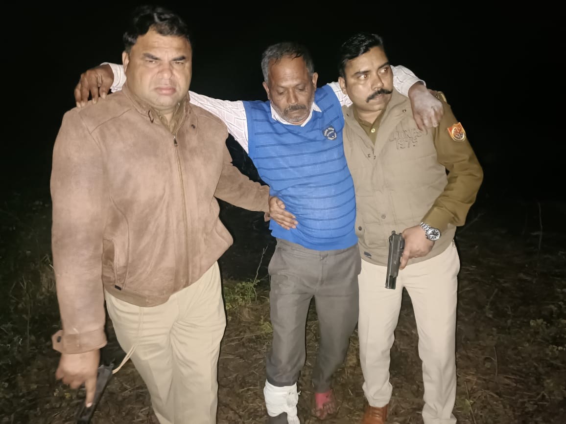 पीलीभीत: डकैती कांड के बाद पूरनपुर में तीसरी मुठभेड़, एक बदमाश के पैर में लगी गोली