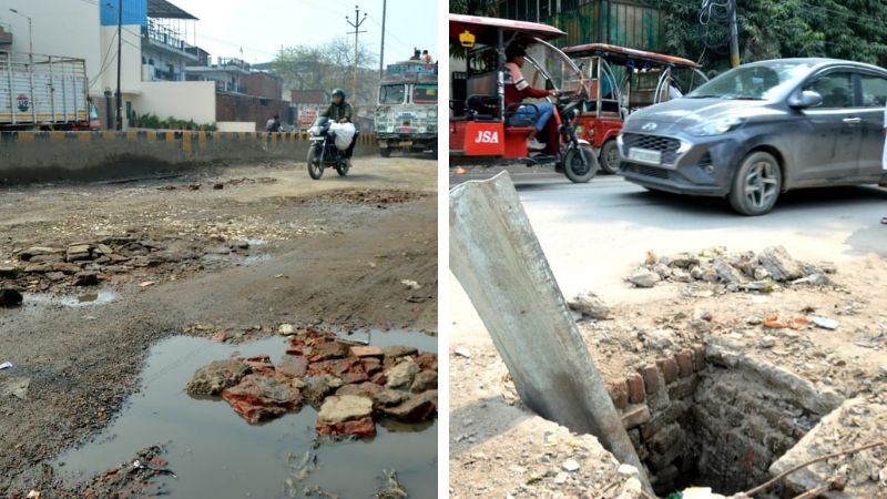 Kanpur: सिद्धनाथ मंदिर जाना पहाड़ पर चढ़ने से कम नहीं; शिवरात्रि पर खुदी सड़कें, खुले मैनहोल से बचकर तय करना होगा रास्ता