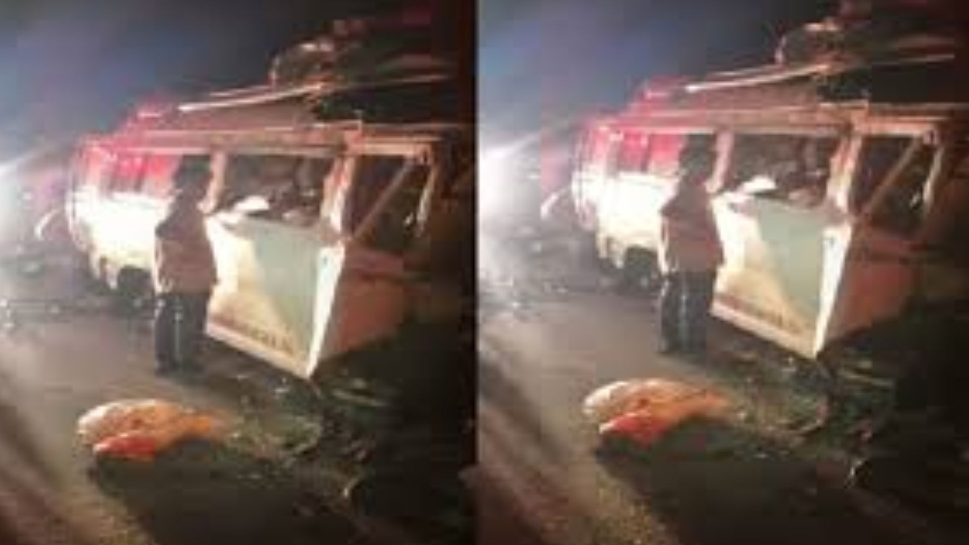 कर्नाटक के हावेरी में भीषण सड़क हादसा, 13 लोगों की मौत...चार घायल