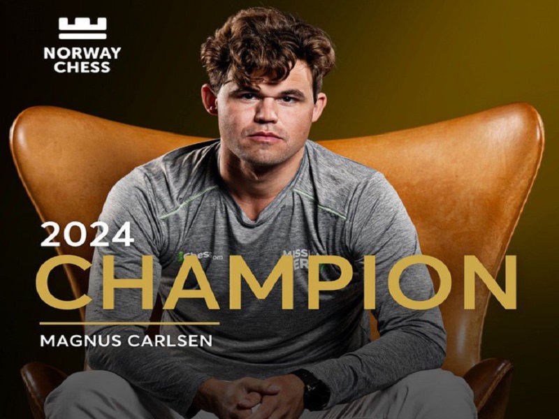 Norway Chess 2024 : आर प्रज्ञाननंदा ने Hikaru Nakamura को हराया, Magnus Carlsen ने जीता खिताब 