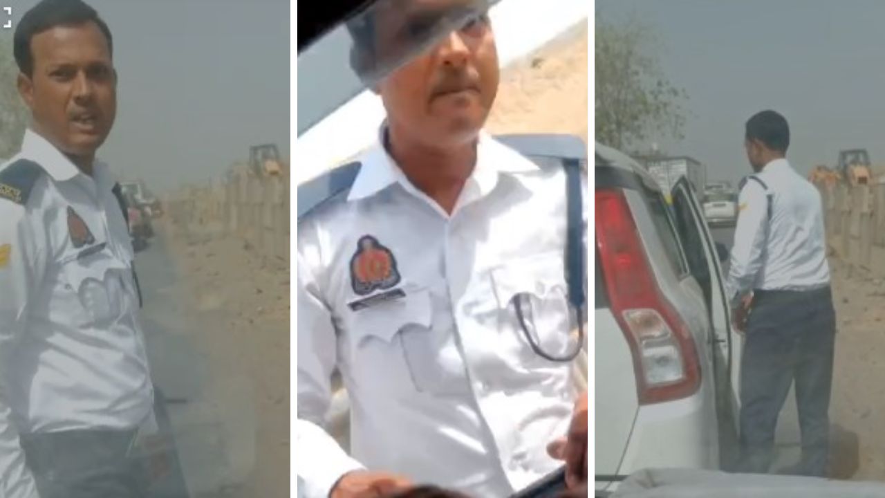 Kanpur: ट्रैफिक पुलिसकर्मी ने कार चालक को मारा थप्पड़, पीड़ित का आरोप- चेकिंग के दौरान सभी कागजात दिखाए, फिर भी...देखें- VIDEO