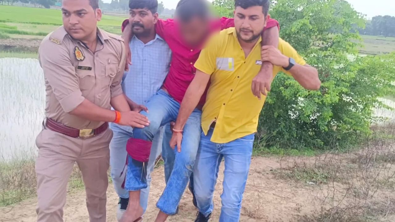 Fatehpur Crime: पुलिस की बदमाश से मुठभेड़...20 हजार के इनामी के पैर में लगी गोली, गिरफ्तार, एक साल से था फरार