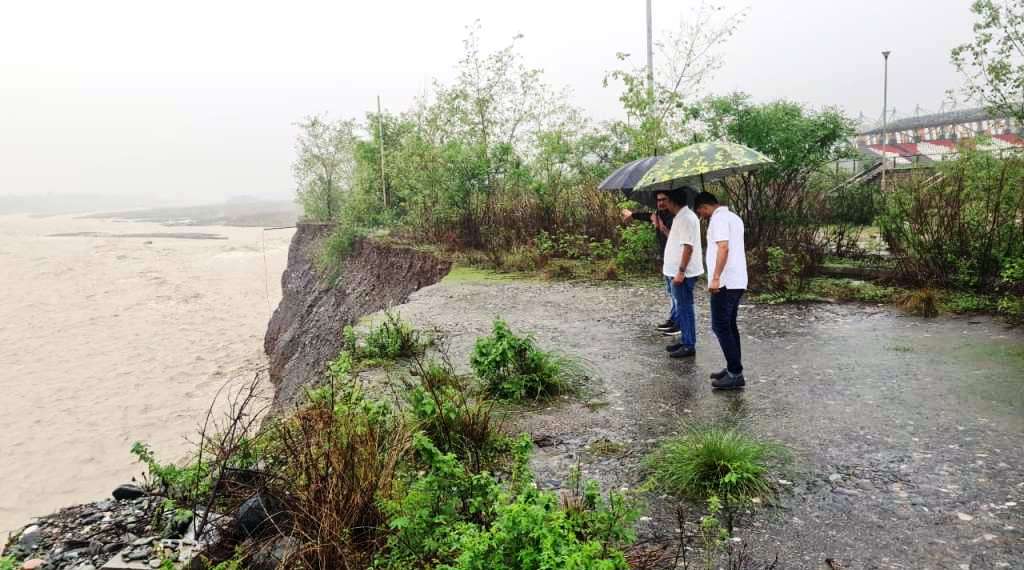 हल्द्वानी: गौला नदी का जलस्तर बढ़ने से क्रिकेट स्टेडियम खतरे की जद में