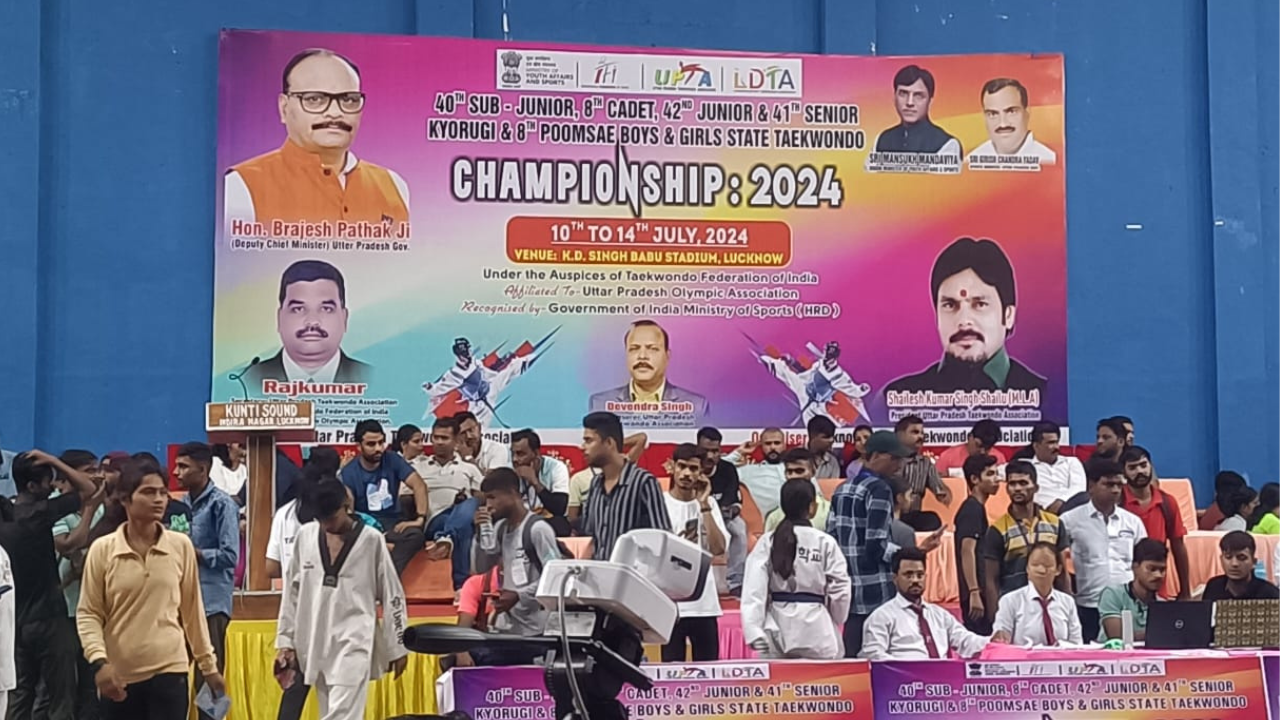  UP State Taekwondo Championship: दूसरे दिन भी छाये मेजबान, लखनऊ ने जीते 4 स्वर्ण