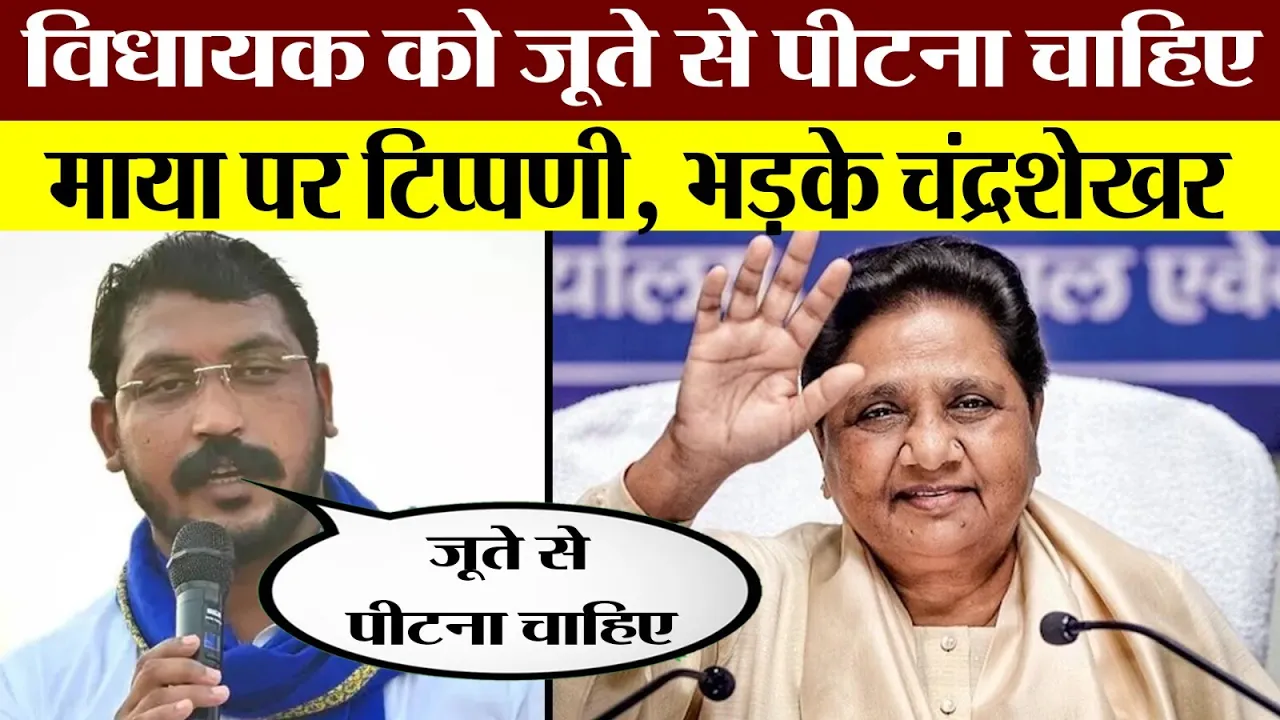 BSP सुप्रीमो Mayawati पर BJP विधायक की टिप्पणी को लेकर भड़के Chandrashekhar Azad, MLA को दी Warning