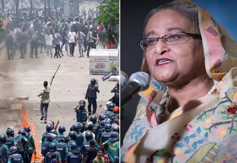 Bangladesh Violence : बांग्लादेश में तख्तापलट, गाजियाबाद के हिंडन एयरबेस पर लैंड हुआ शेख हसीना का विमान 