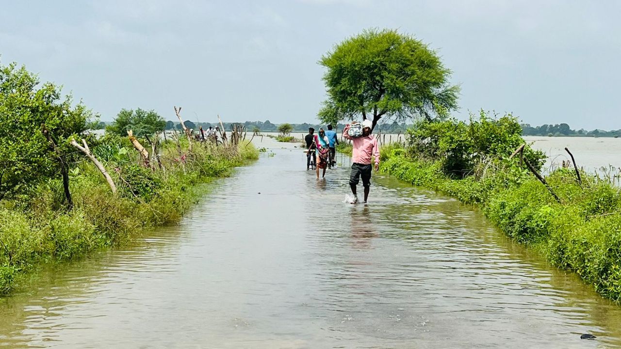 Auraiya News: यमुना नदी का जलस्तर घटने लगा...ग्रामीणों ने ली राहत की सांस