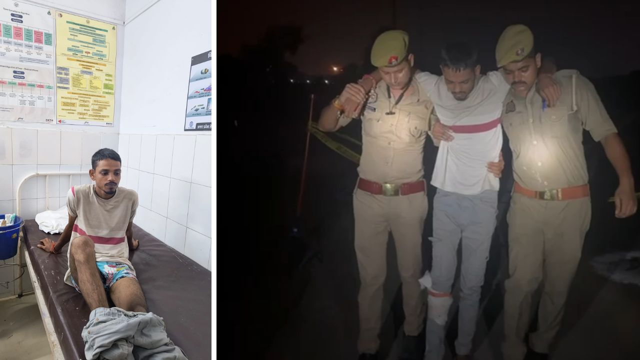 Kanpur: पनकी में 25 हजार के इनामी से पुलिस की मुठभेड़...पैर में लगी गोली, गिरफ्तार, ज्वेलर्स शॉप में चोरी के बाद चल रहा था फरार