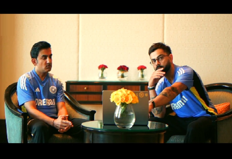 Kohli-Gambhir Interview : मैदान पर भ‍िड़ने वाले इंटरव्यू में आमने-सामने बैठे गौतम-विराट, खींची एक-दूसरे की टांग...देखें VIDEO 