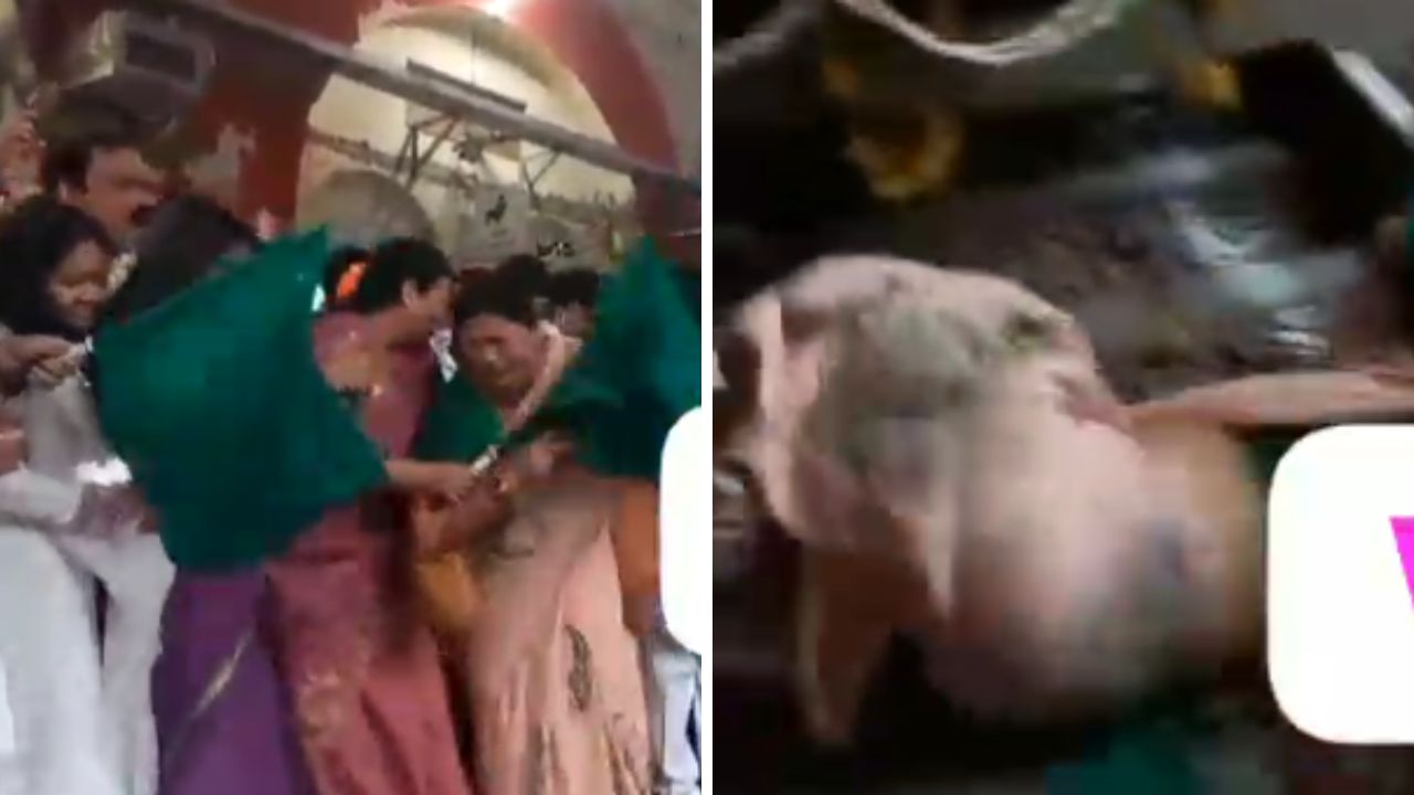 VIDEO: बाल-बाल बचीं Etawah सदर विधायक सरिता भदौरिया, वंदे भारत को हरी झंडी दिखाते समय ट्रेन के आगे गिरीं