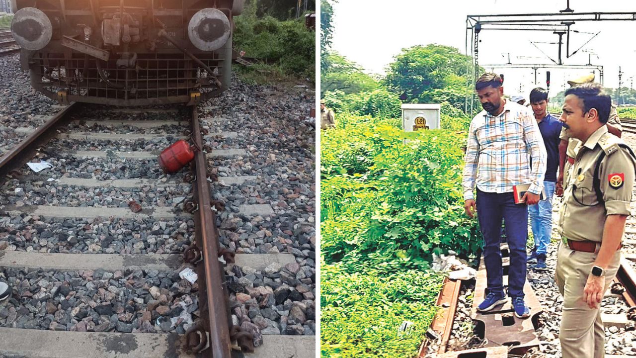 Kanpur: सिलेंडर से मालगाड़ी में आग लगाने का था मंसूबा, नोजल खोलकर पटरी पर रखा गया सिलेंडर