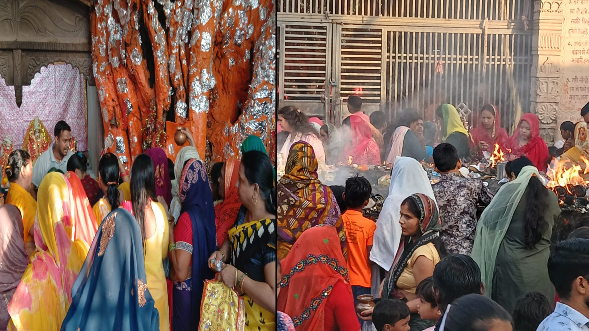 कासगंज: शारदीय नवरात्र के पहले दिन मंदिरों में उमड़ा श्रद्धा का सैलाब, सुनाई दी घंटे की गूंज