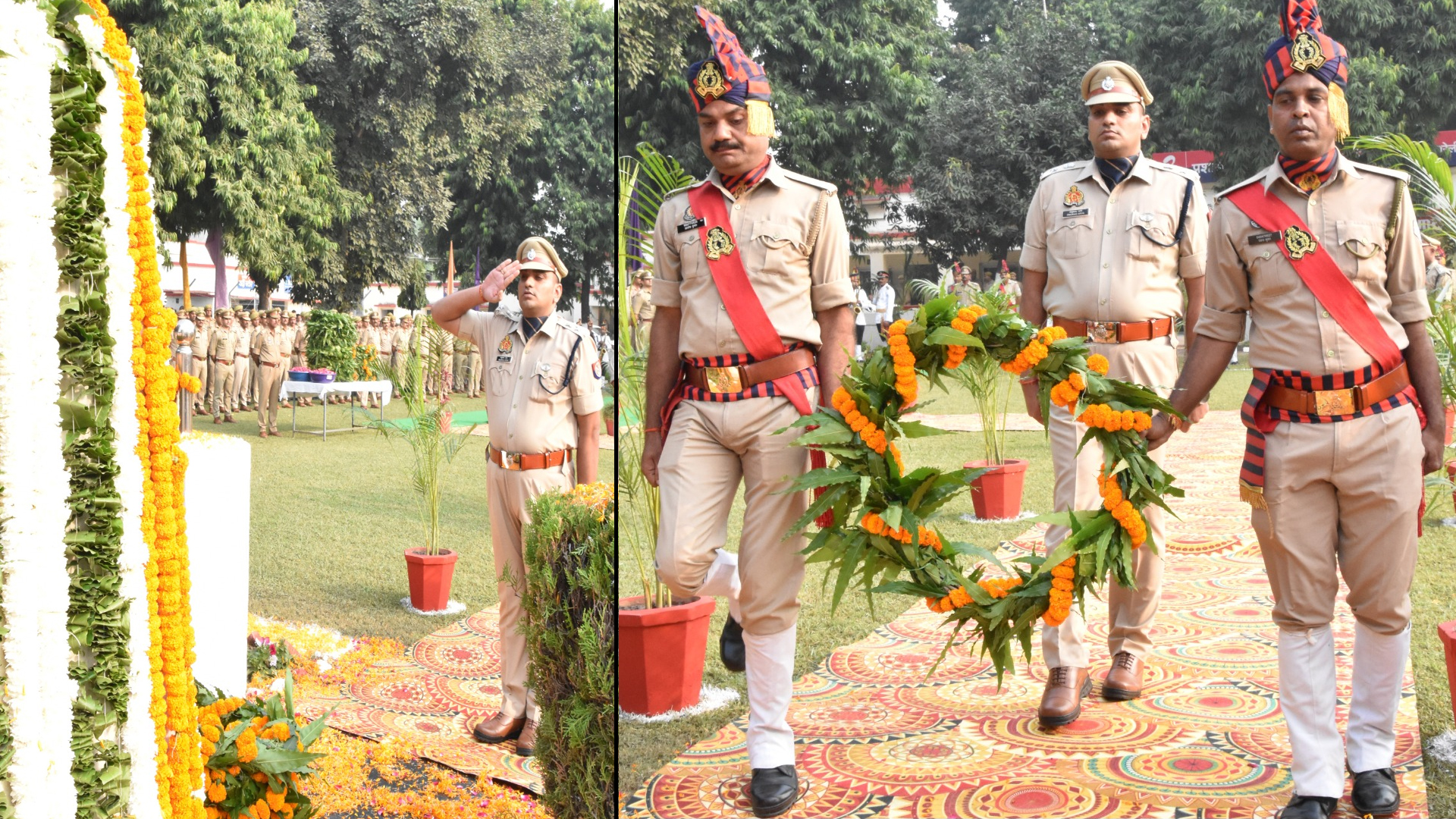 बरेली: पुलिस स्मृति दिवस...शहीद पुलिसकर्मियों को पुष्पचक्र अर्पित कर दी श्रद्धांजलि