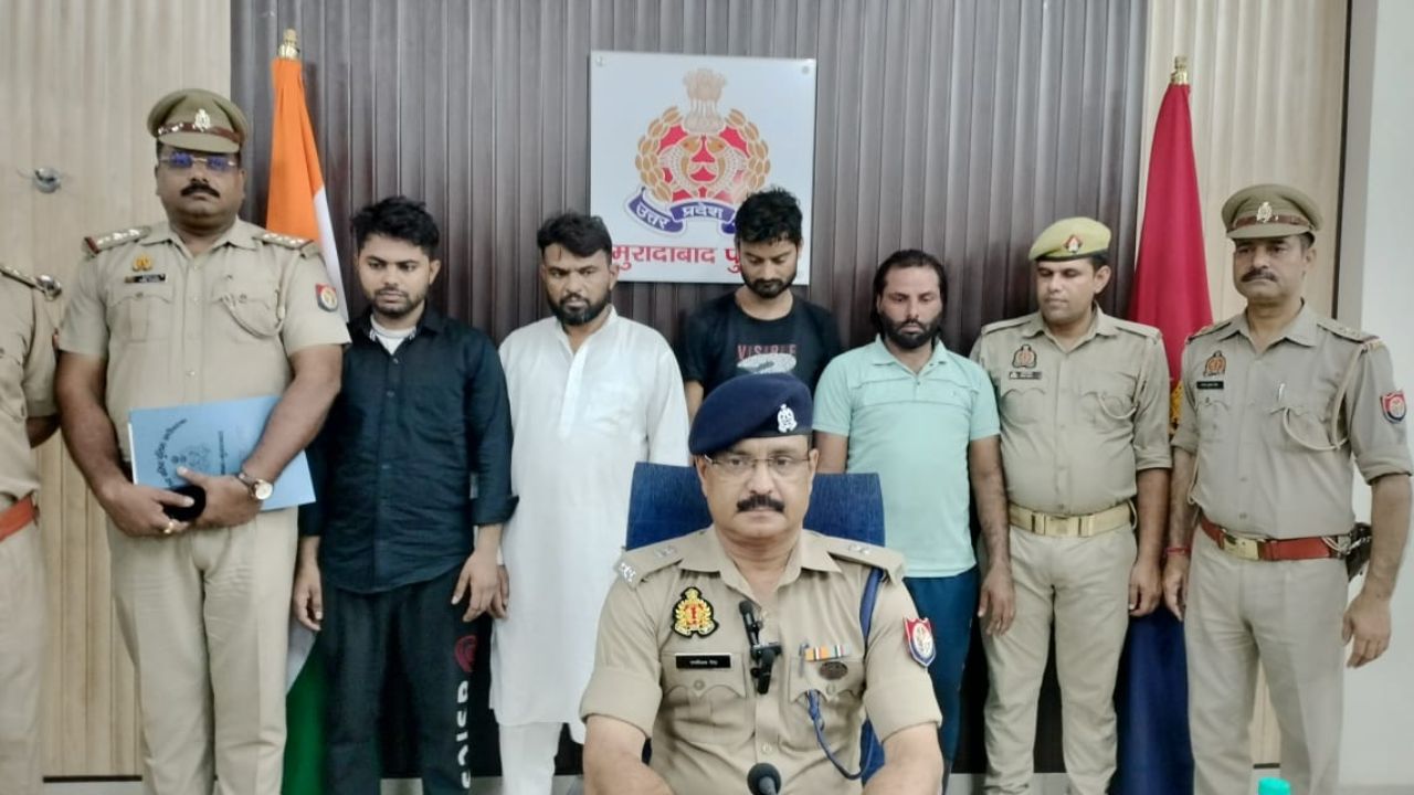 मुरादाबाद: पुलिस ने ट्रांसफार्मर से कॉपर चोरी करने वाले गैंग को दबोचा, चारों आरोपियों से ये सामान हुआ बरामद...