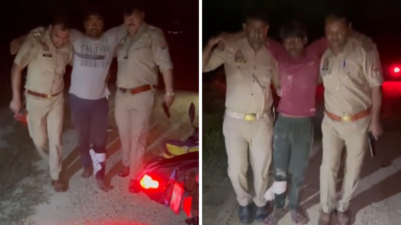 कानपुर में पुलिस की गांजा तस्करों से मुठभेड़: दो के पैर में लगी गोली, गिरफ्तार, पड़ोसी जिले से खेप लाकर करते थे सप्लाई