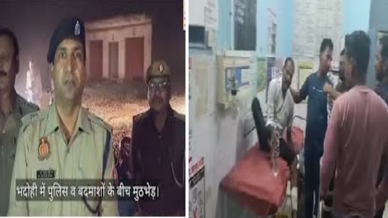 Bhadohi Police Encounter :   प्रधानाचार्य के दो हत्यारोपी पुलिस मुठभेड़ में घायल 