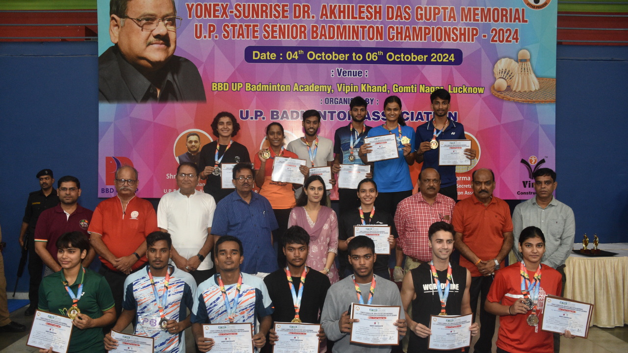 लखनऊ के सिद्धार्थ बने चैंपियन, UP State Senior Badminton Championship का आयोजन