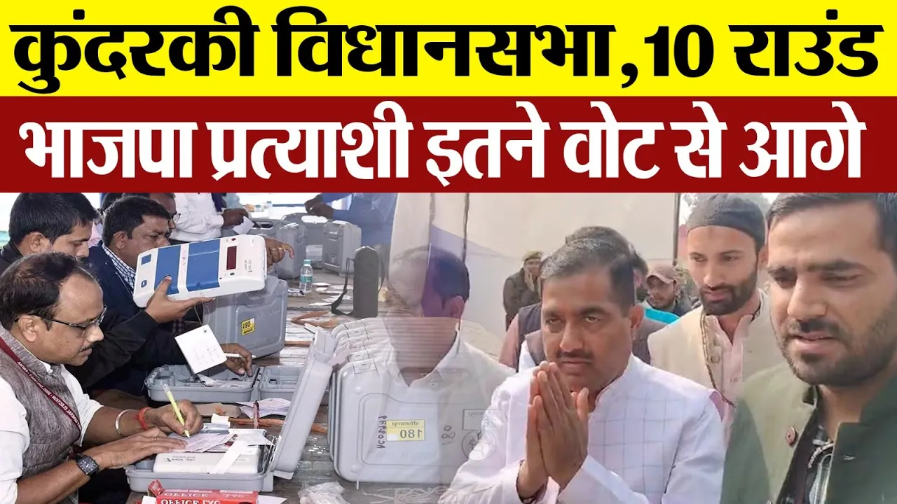 UP By Election Result 2024: कुंदरकी विधानसभा,10 राउंड में भाजपा प्रत्याशी इतने वोट से आगे