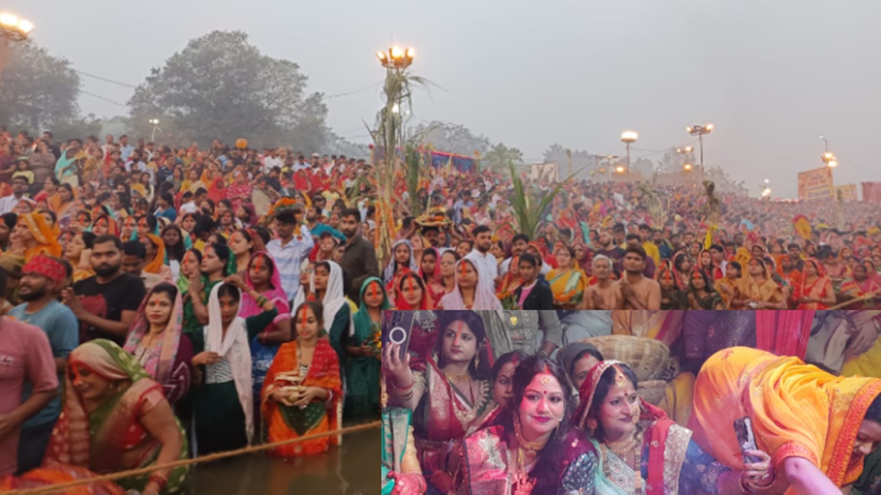 Chhath Puja: सुलतानपुर में उगते सूर्य को अर्घ्य देने सीताकुंड पर उमड़ा सैलाब, देखें वीडियो और मनमोहक तस्वीरें 