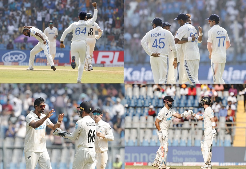 IND vs NZ 3rd Test : दूसरे दिन का खेल समाप्त, अश्विन-जडेजा की शानदार गेंदबाजी...दूसरी पारी में न्यूजीलैंड के 9 विकेट धड़ाम