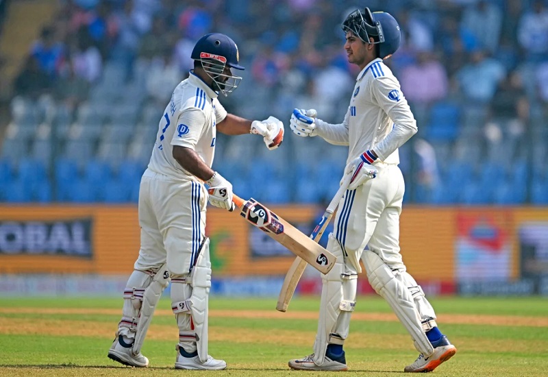 IND vs NZ 3rd Test : मुंबई टेस्ट में शुभमन गिल-ऋषभ पंत की शानदार बैटिंग, टीम इंडिया की पहली पारी 263 रनों पर सिमटी