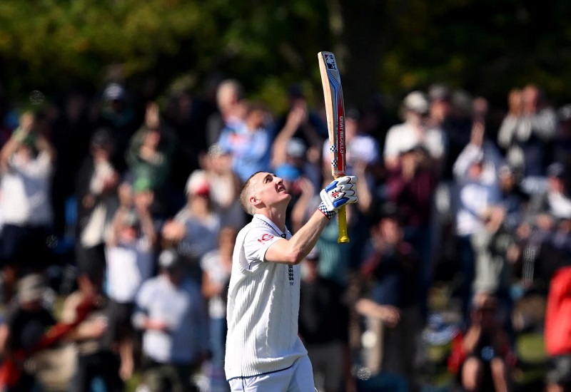 NZ vs ENG : हैरी ब्रूक के शतक से इंग्लैंड बड़े स्कोर की ओर, न्यूजीलैंड की टीम 348 रन पर ऑलआउट