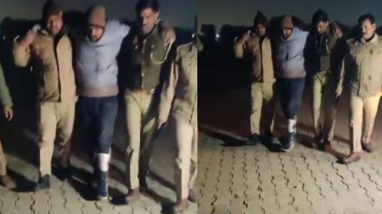 Bareilly: फायरिंग मामले में फरार चल रहा लालू गिरफ्तार, पुलिस से मुठभेड़...पैर में लगी गोली