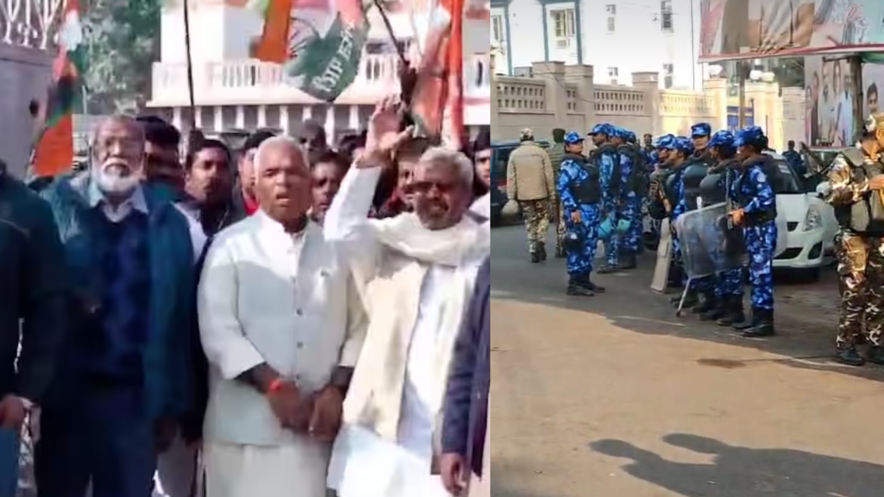 Congress Protest: कांग्रेस का विरोध प्रदर्शन हुआ तेज, प्रभारी अविनाश पांडे पहुंचे, हिरासत में कई कार्यकर्ता