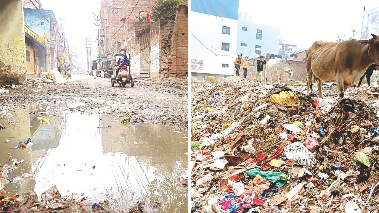 Kanpur: सुधरे नहीं जरा भी हालात, इलाका बदहाल-जीना मुहाल, झाड़ू लगती नहीं, सीवर घरों में उफनाता, शौचालय पर पड़ा ताला 