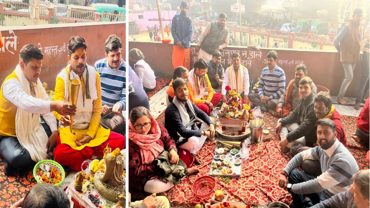 Lucknow News :  आलमनगर रेलवे स्टेशन का नाम बदलने की कामना कर बुद्धेश्वर महादेव मंदिर में रुद्राभिषेक