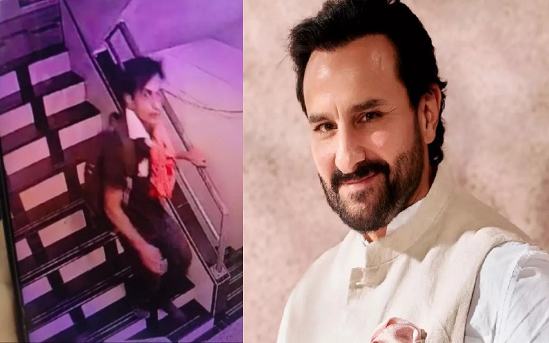 Saif Attacked : सैफ अली खान पर हमला करने वाले संदिग्ध की CCTV तस्वीर आई सामने, सीढ़ियों से उतरता दिखा