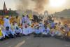 पंजाब युवा कांग्रेसियों ने इंडिया गेट के पास ट्रैक्टर में लगाई आग, पांच हिरासत में