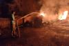 अमरोहा: कॉटन वेस्ट के गोदाम में लगी आग, मालिक झुलसा 