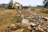 मुरादाबाद: प्रवर्तन टीम ने सोनकपुर योजना में 1500 वर्ग मीटर भूमि पर अवैध निर्माण तोड़ा