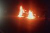 मुरादाबाद: चलती कार अचानक बनी आग का गोला, देखते ही देखते जलकर हुई खाक 