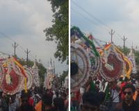 Banda News: ग्याहरवीं मोहर्रम पर निकला जुलूस, कर्बला में सुपुर्दे खाक हुए ताजिया, कई स्थानों पर लुटाए गए लंगर