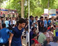 Etawah: मेजर ध्यान चंद स्पोर्ट्स कॉलेज के छात्रों नें बुनियादी समस्याओं को लेकर किया प्रदर्शन, थाने का किया घेराव