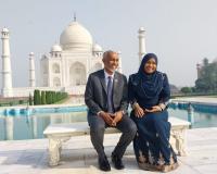 Taj Mahal: मालदीव के राष्ट्रपति मुइज्जू ने पत्नी संग किया ताजमहल का दीदार, मंत्री योगेंद्र ने किया स्वागत