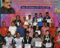 लखनऊ के सिद्धार्थ बने चैंपियन, UP State Senior Badminton Championship का आयोजन