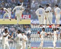 IND vs NZ 3rd Test : दूसरे दिन का खेल समाप्त, अश्विन-जडेजा की शानदार गेंदबाजी...दूसरी पारी में न्यूजीलैंड के 9 विकेट धड़ाम