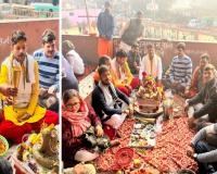 Lucknow News :  आलमनगर रेलवे स्टेशन का नाम बदलने की कामना कर बुद्धेश्वर महादेव मंदिर में रुद्राभिषेक